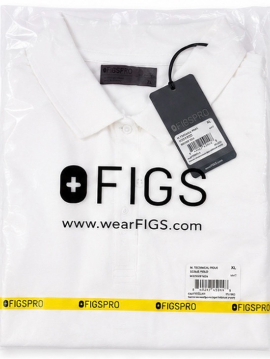 Figs Other - NWT FIGS PRO Men’s Technical Pique Scrub Polo White XL Medical Nurse